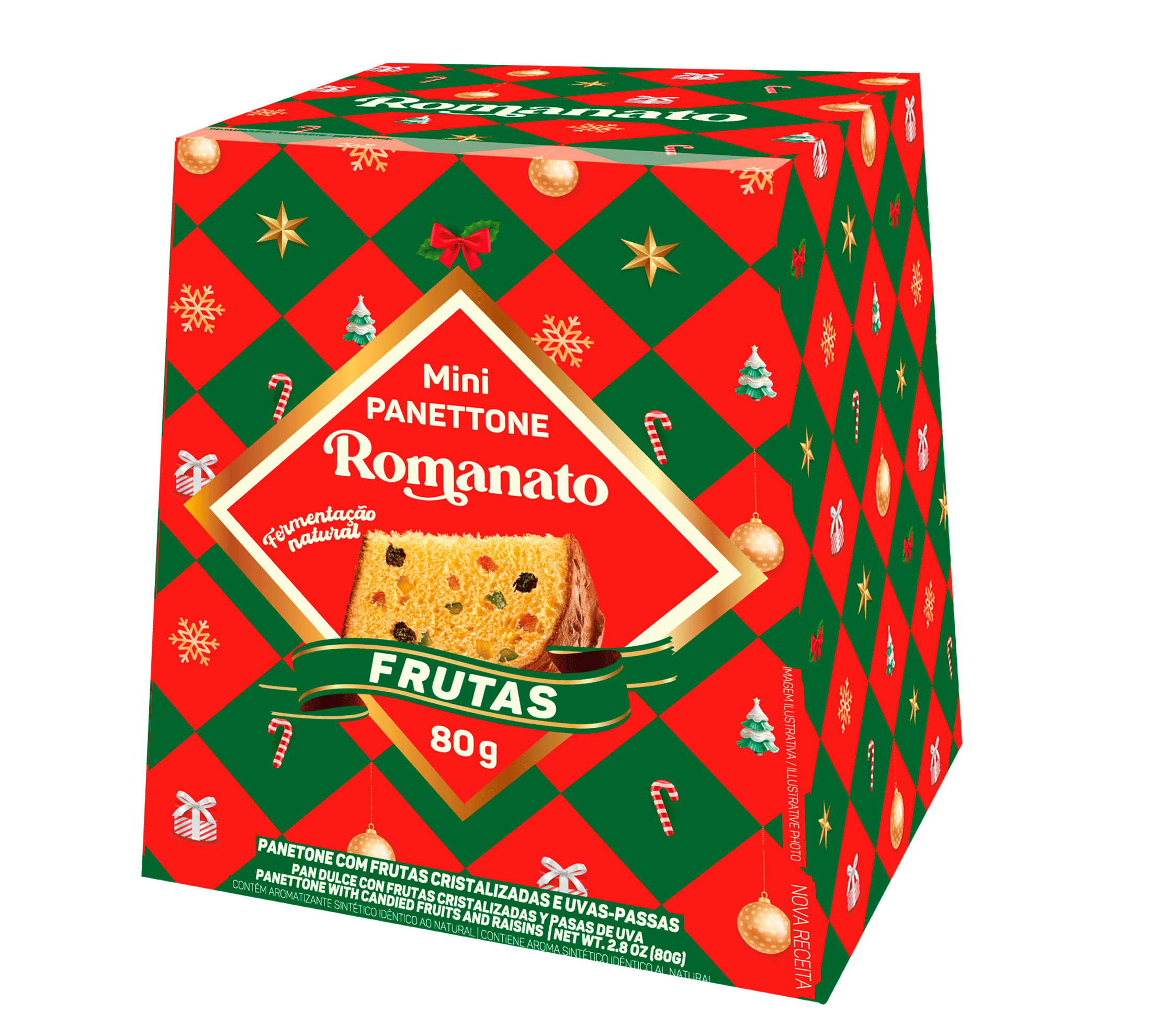 Panettone Frutas Cx 80g