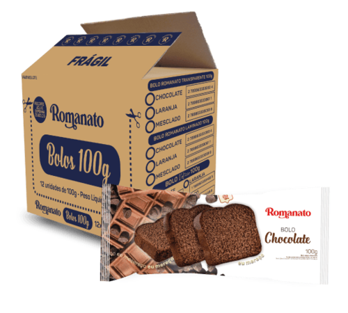 Caixa de Bolo de Chocolate 100g