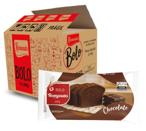 Caixa de Bolo de Chocolate 200g
