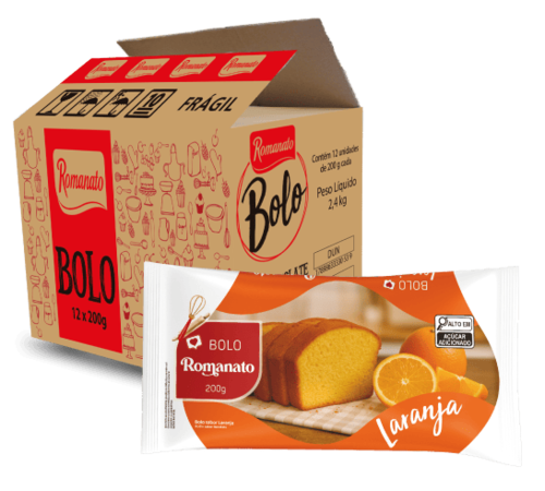 Caixa de Bolo de Laranja 200g