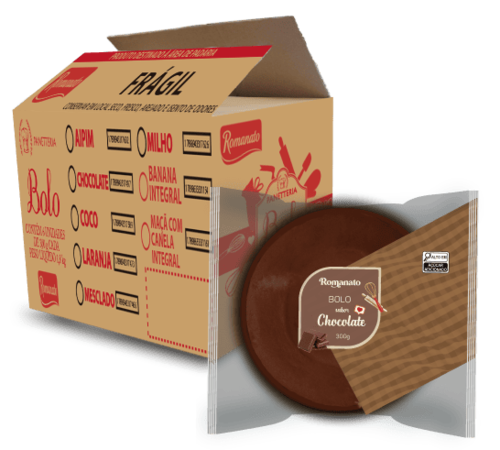 Caixa de Bolo de Chocolate 300g