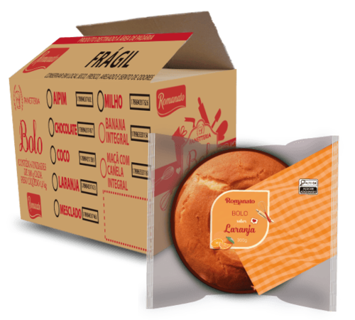 Caixa de Bolo de Laranja 300g