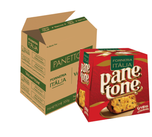 Caixa de Panettone Forneria Frutas Cristalizadas 300g