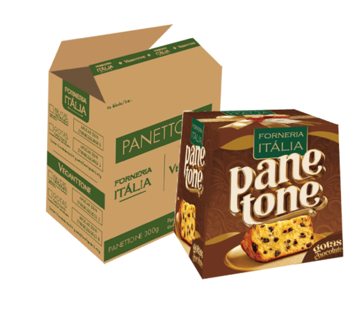 Caixa de Panettone Forneria Gotas de Chocolate 300g