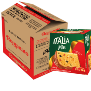 Caixa de Panettone Itália Frutas Cristalizadas 400g