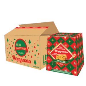 Caixa de mini panettones Frutas Cristalizadas
