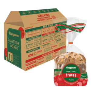 Caixa de Panettone Tradicional Frutas 400g