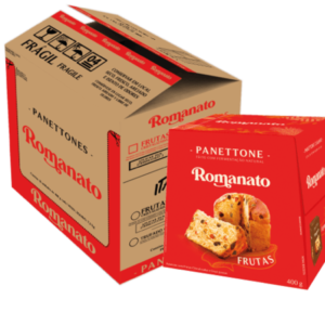 Caixa de panettone romanato frutas 400g