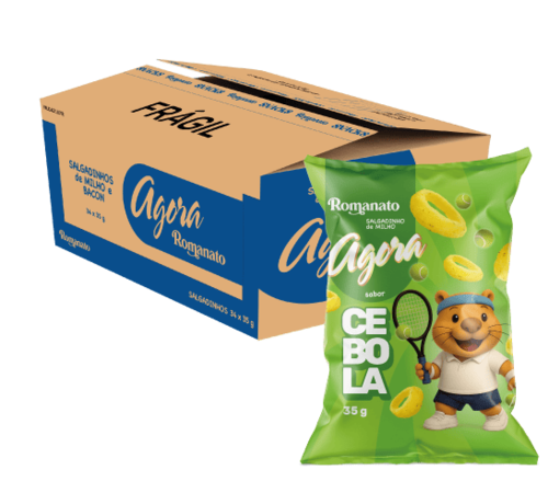 Caixa de Salgadinho de Cebola 35g