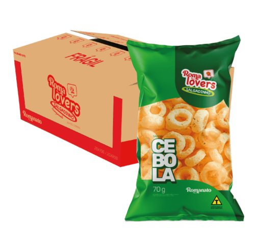 Caixa de Salgadinho de Cebola 70g