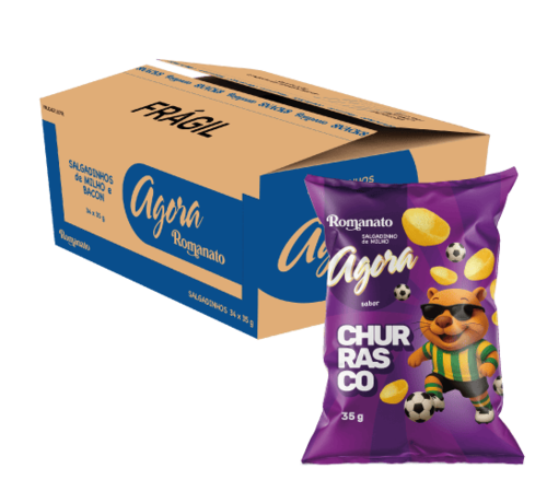 Caixa de Salgadinho de Churrasco 35g