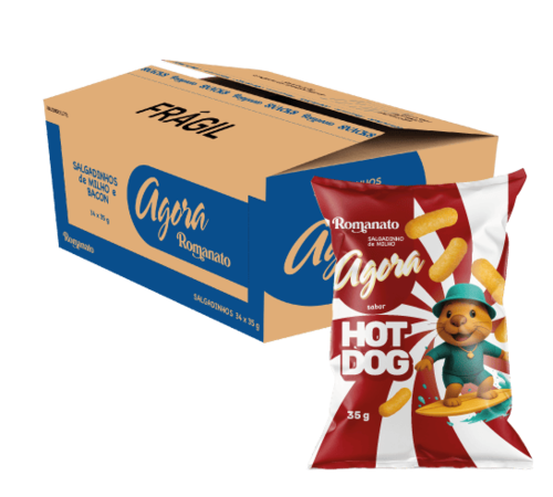 Caixa de Salgadinho de Hot-dog 35g