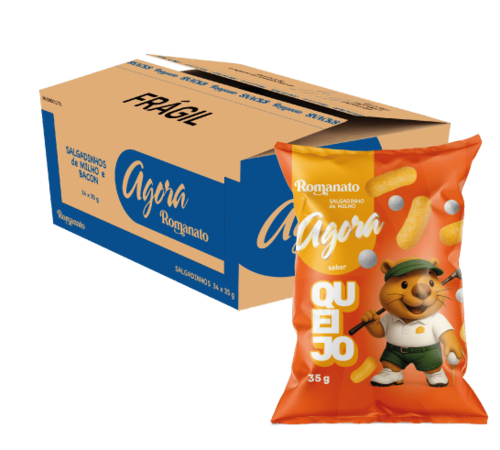 Caixa de Salgadinho de queijo 35g