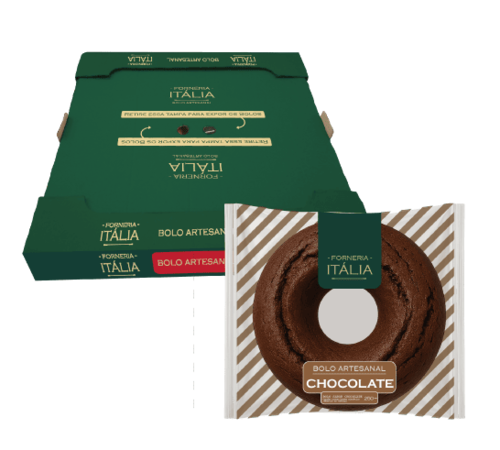 Caixa de Bolo Itália de Chocolate 250g