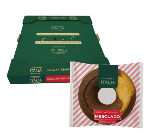 Caixa de Bolo Itália Mesclado 250g