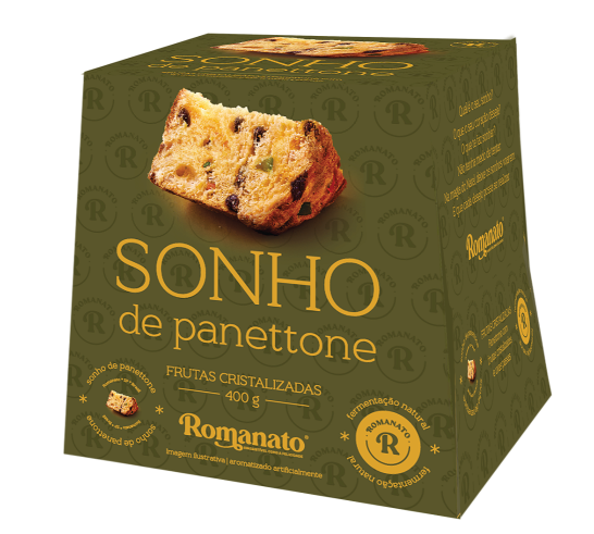 Sonho de Panettone Frutas Cristalizadas 400g | Romanato